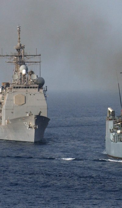 040506-N-7586B-281
Gulf of Oman (May 06, 2004) - Ships assigned to Combined Task Force One Five Zero (CTF-150) assemble in a formation for a photo exercise. The multinational Combined Task Force One Five Zero (CTF-150) was established to monitor, inspect, board, and stop suspect shipping to pursue the war on terrorism and includes operations currently taking place in the North Arabia Sea to support Operation Iraqi Freedom. Countries contributing to CTF-150 currently include Australia, Canada, France, Germany, Italy, Pakistan, New Zealand, Spain, United Kingdom and the United States. U.S. Navy photo by Photographer's Mate 1st Class Bart Bauer. (RELEASED)